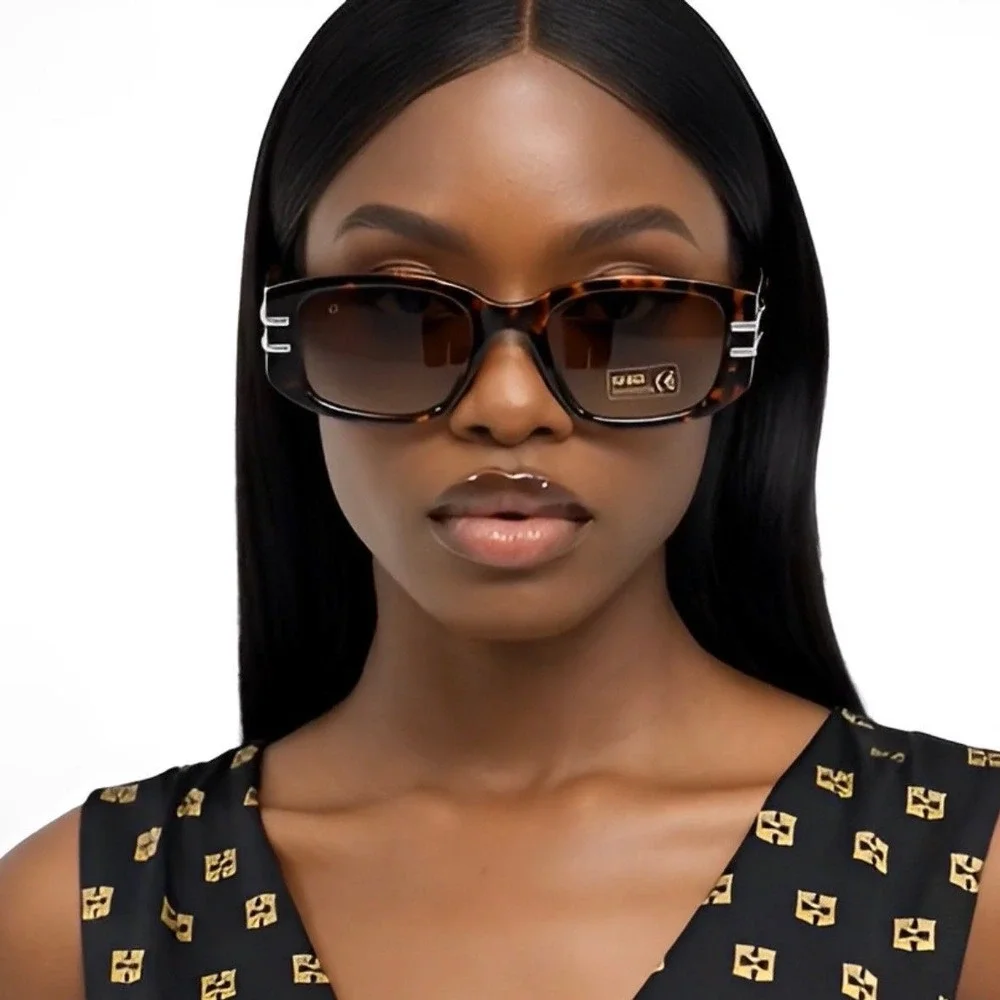 Oval Cat Eye Sunglasses Tortoise Brown Lens Fashion UV400 Protection Classic New